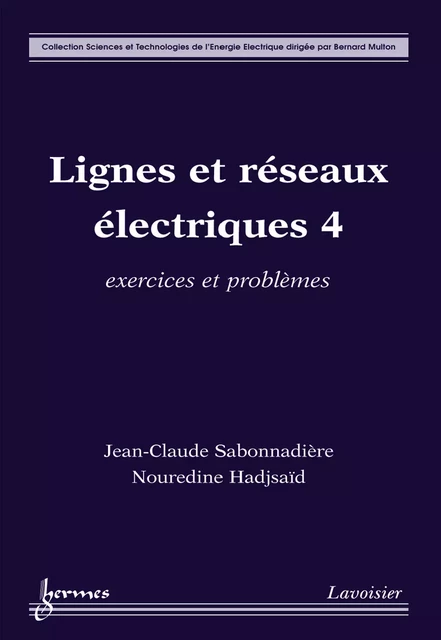 Lignes et réseaux électriques 4 : exercices et problèmes (Coll. Sciences et technologies de l'énergie électrique) - Jean-Claude Sabonnadière, Nouredine Hadjsaid - Hermes Science Publications