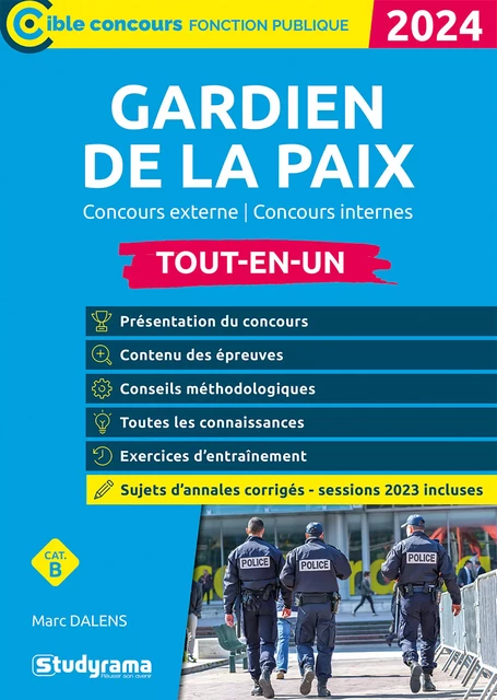 Gardien de la paix - Tout-en-un - Catégorie B - Édition 2024 - Marc Dalens - Studyrama