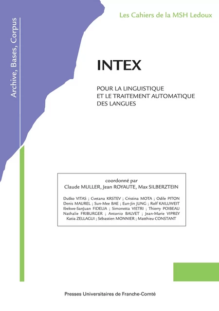 INTEX -  - Presses universitaires de Franche-Comté