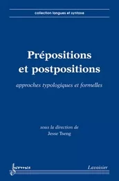 Prépositions et postpositions