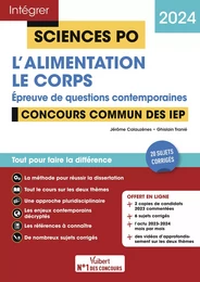 Sciences Po - Questions contemporaines - L'alimentation + Thème 2024 - Concours commun des IEP 2024