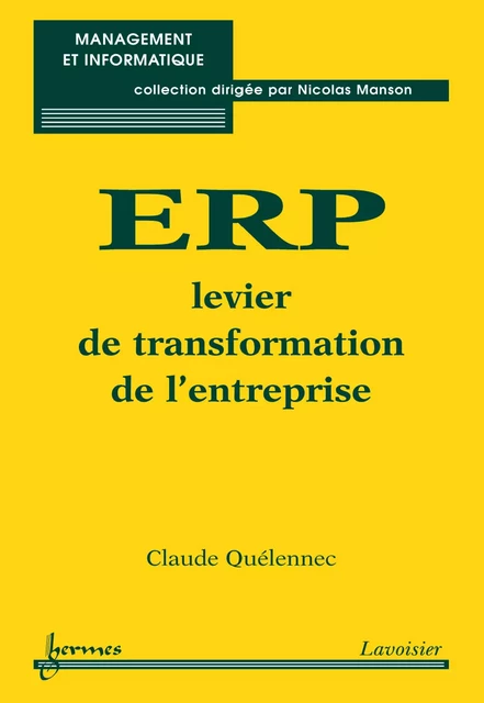 ERP levier de la transformation d'entreprise - Claude Quelennec - Hermes Science Publications