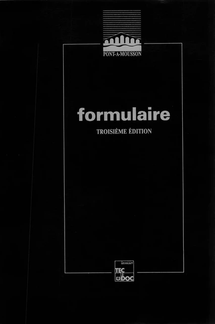 Formulaire -  PONT-À-MOUSSON - Tec & Doc