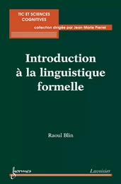 Introduction à la linguistique formelle