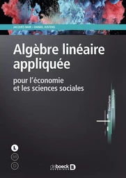 Algèbre linéaire appliquée pour l'économie et les sciences sociales