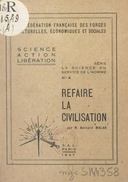 Refaire la civilisation