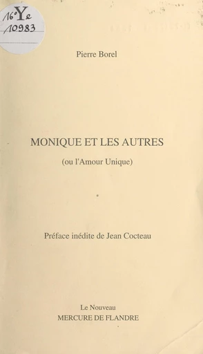 Monique et les autres - Pierre Borel - FeniXX réédition numérique