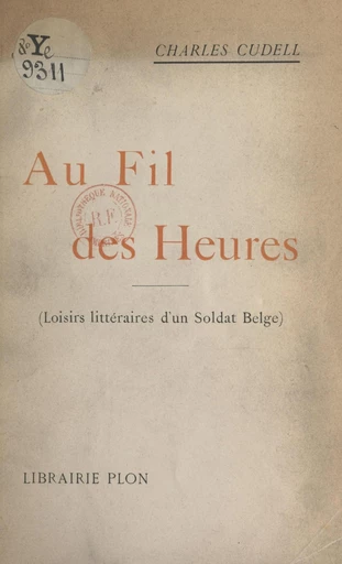 Au fil des heures - Charles Cudell - FeniXX réédition numérique