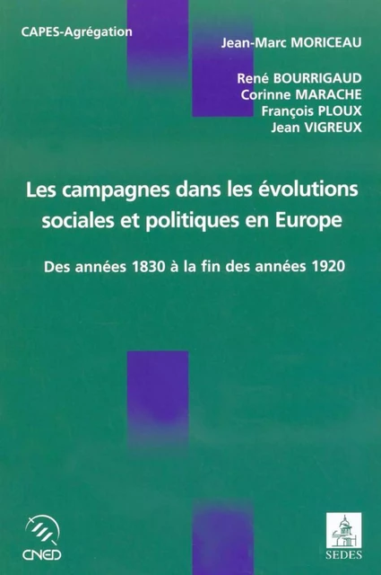 Les campagnes dans les évolutions sociales et politiques en Europe - Jean-Marc Moriceau - Editions Sedes