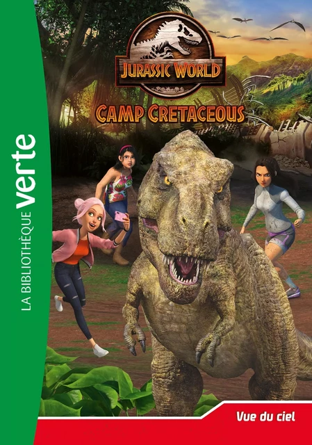 Jurassic World, la colo du crétacé 09 - Vue du ciel -  Universal Studios - Hachette Jeunesse