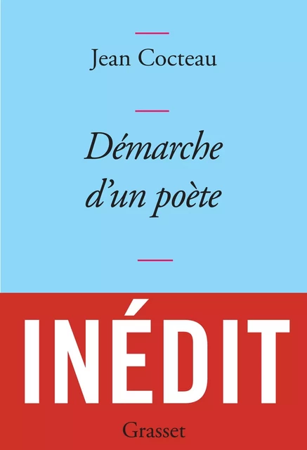 Démarche d'un poète - Jean Cocteau - Grasset