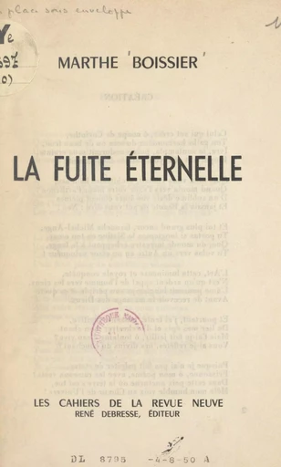 La fuite éternelle - Marthe Boissier - FeniXX réédition numérique