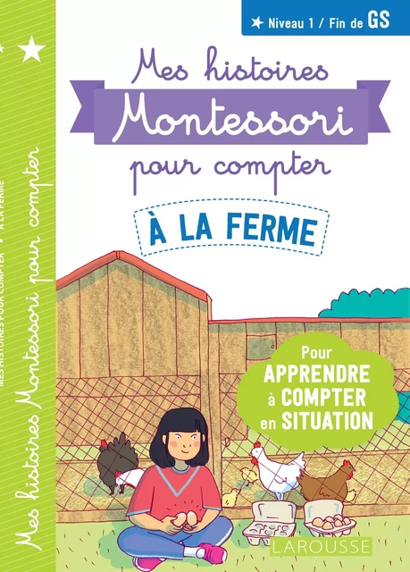 Mes histoires Montessori pour compter -  A la ferme - Delphine Urvoy - Larousse