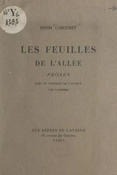 Les feuilles de l'allée