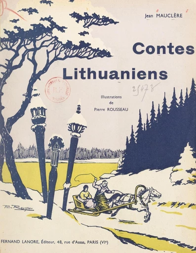 Contes lithuaniens - Jean Mauclère - FeniXX réédition numérique