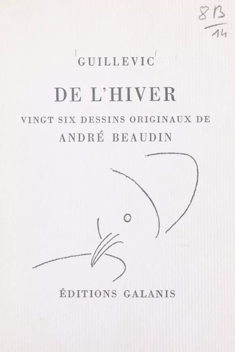 De l'hiver - Eugène Guillevic - FeniXX réédition numérique