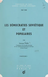 Les démocraties soviétique et populaires (1)