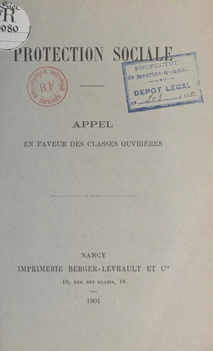 Protection sociale - Charles Vicq - FeniXX réédition numérique