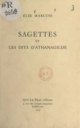 Sagettes et les dits d'Athanagilde