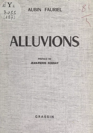 Alluvions - Aubin Fauriel - FeniXX réédition numérique