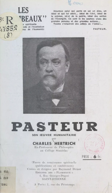 Pasteur - Charles Hertrich - FeniXX réédition numérique