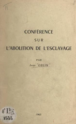 Conférence sur l'abolition de l'esclavage