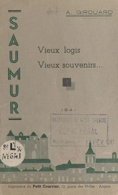 Saumur - Auguste Girouard - FeniXX rédition numérique