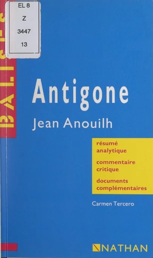 Antigone - Carmen Tercero - FeniXX réédition numérique