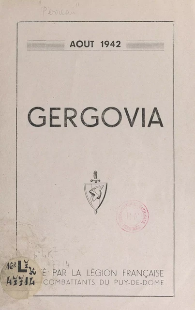 Gergovia - Auguste Perreau - FeniXX réédition numérique