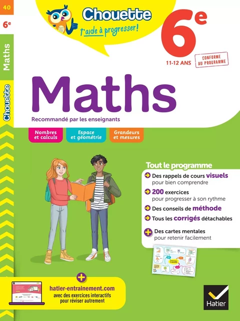 Chouette - Maths 6e - Gérard Bonnefond, Daniel Daviaud, Bernard Revranche - Hatier