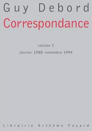 Correspondance Volume 7