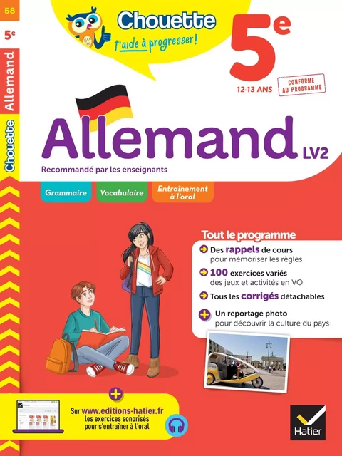 Chouette - Allemand 5e - LV2 (A1 vers A2) - Marie-Gabrielle Guillot, Caroline Le Berre - Hatier