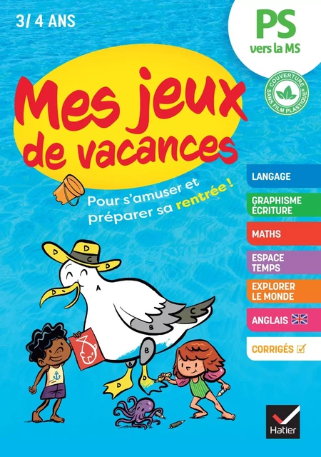 Mes jeux de vacances - Cahier de vacances 2024 de la PS vers la MS - Florence Doutremepuich, Françoise Perraud, Marie Quentrec - Hatier