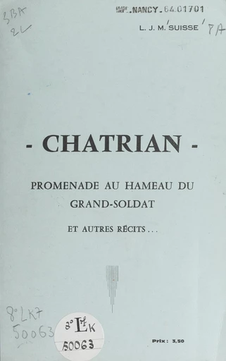 Chatrian - Léon Jean Maurice Suisse - FeniXX réédition numérique