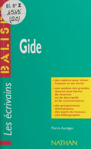 Gide - Pierre Aurégan - FeniXX réédition numérique