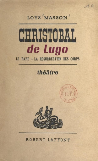 Christobal de Lugo - Loys Masson - FeniXX réédition numérique