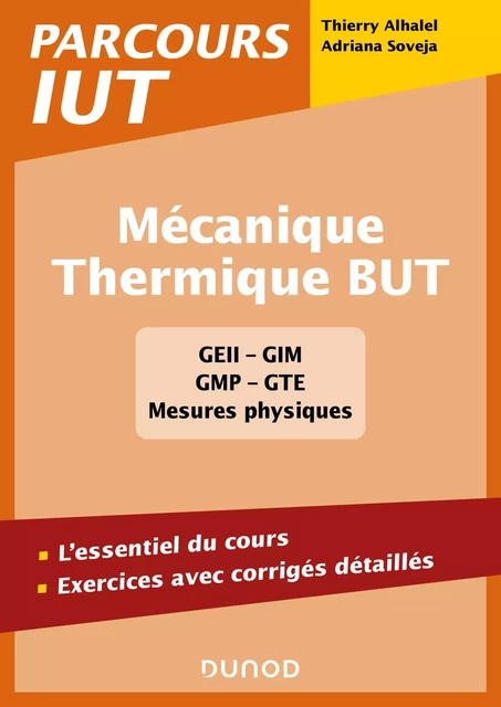 Mécanique - Thermique BUT - Thierry Alhalel, Adriana Soveja - Dunod