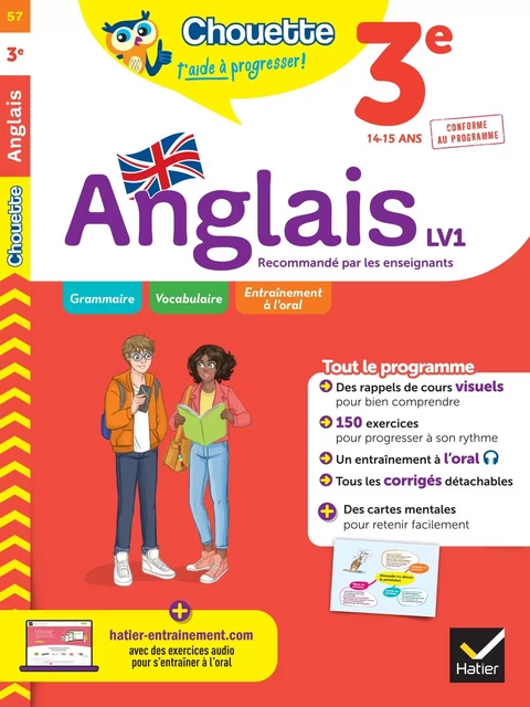 Chouette - Anglais 3e  - LV1 (A2+, B1) - Nicole Nemni-Nataf, Corinne Touati - Hatier