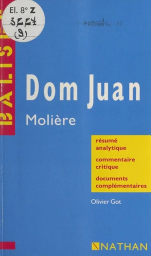 Dom Juan, Molière - Olivier Got - FeniXX réédition numérique