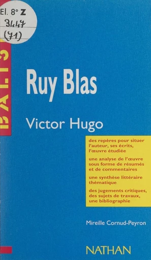 Ruy Blas - Mireille Cornud-Peyron - FeniXX réédition numérique