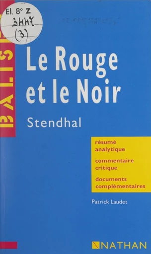 Le rouge et le noir - Patrick Laudet - FeniXX réédition numérique