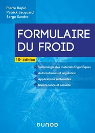 Formulaire du froid - 15e éd.