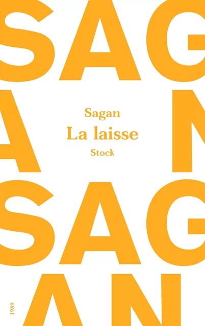 La laisse - Françoise Sagan - Stock