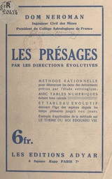 Les présages par les directions évolutives