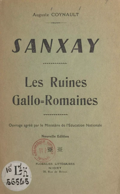 Sanxay - Auguste Coynault - FeniXX réédition numérique