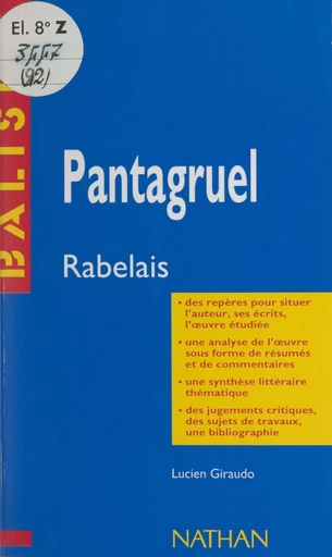 Pantagruel - Lucien Giraudo - FeniXX réédition numérique