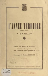 L'année terrible à Sarlat, 1870-1871