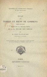 État des terres et biens de Commeny (Seine-et-Oise) pendant la Révolution et à la fin du XIXe siècle