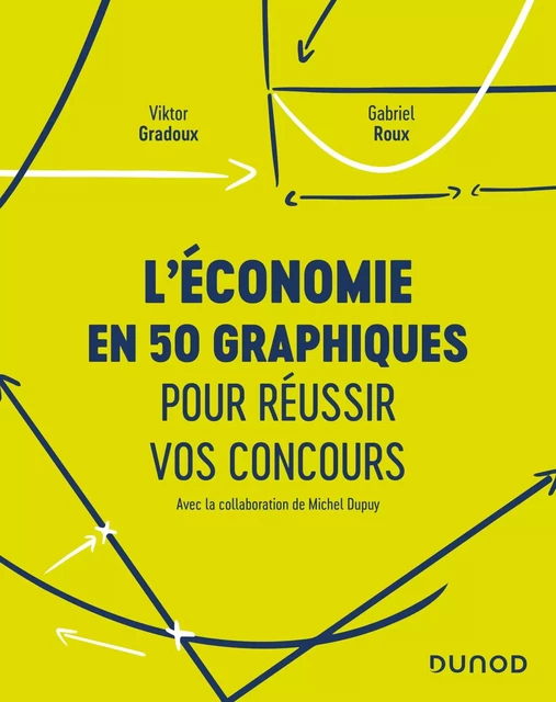 L'économie en 50 graphiques pour réussir vos concours - Viktor Gradoux, Gabriel Roux, Michel Dupuy - Dunod