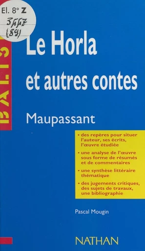 Le Horla et autres contes - Pascal Mougin - FeniXX réédition numérique